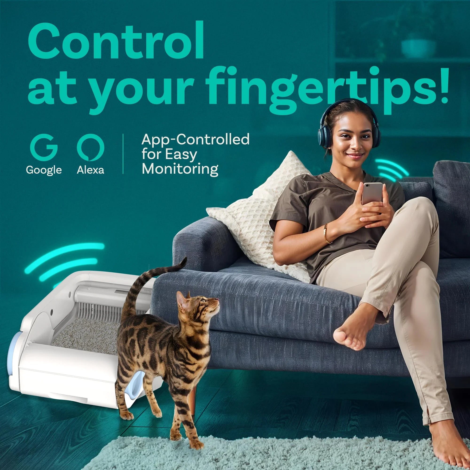 Smart Self-Cleaning Cat's Litter Box