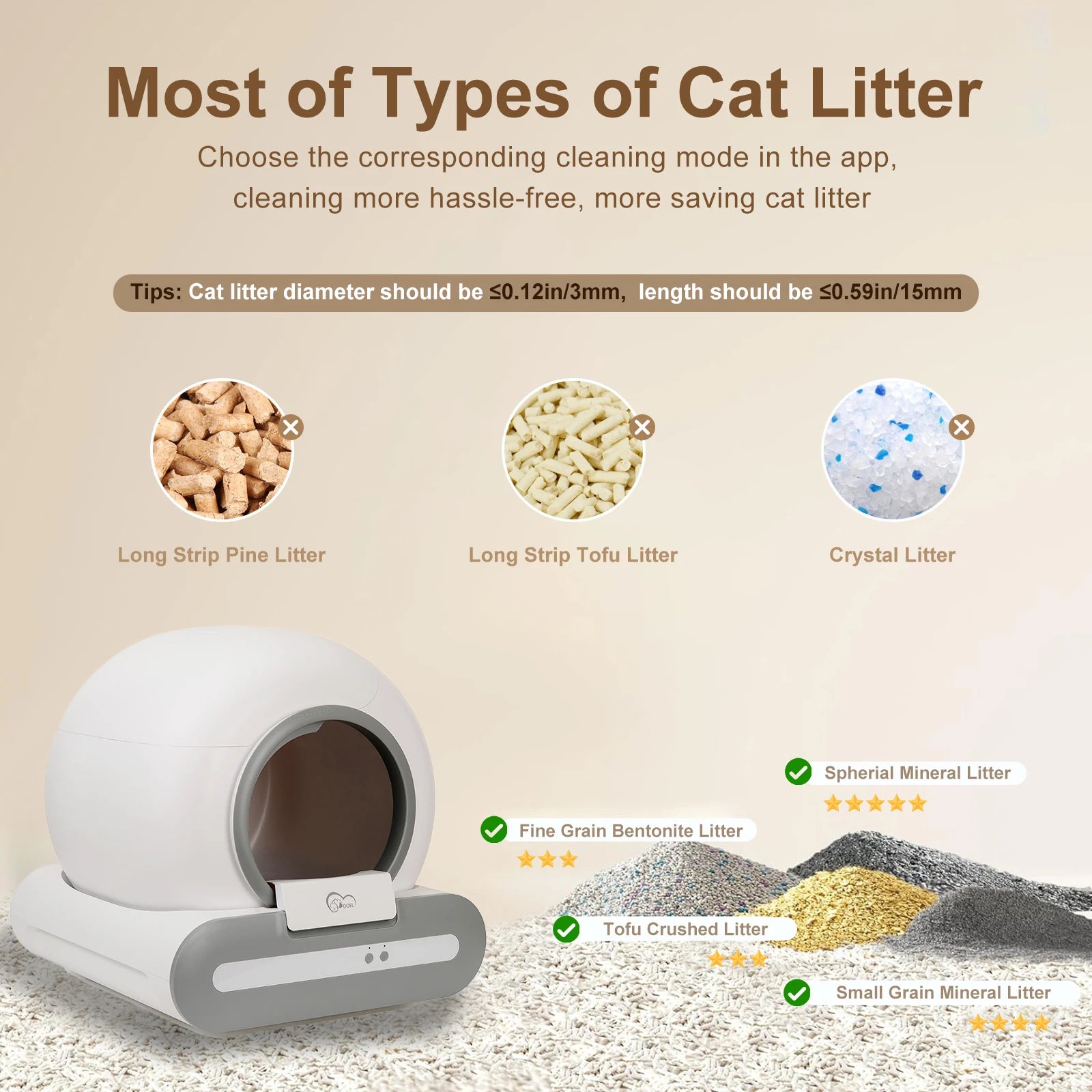 Cat Litter  Self-Cleaning