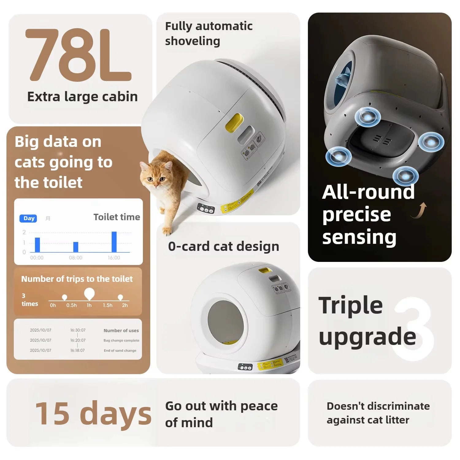 78L Self Cleaning Cat Litter Box